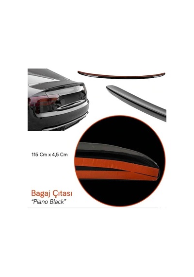 Bagaj Çıtası - Jet Siyah 115 Cm Universal