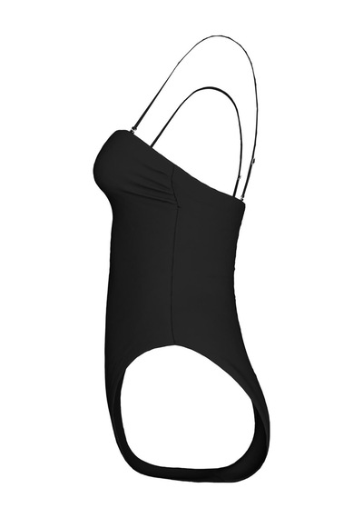 Calvin Klein Kadın Straplez Siyah Tek Parça Mayo-13336 Siyah
