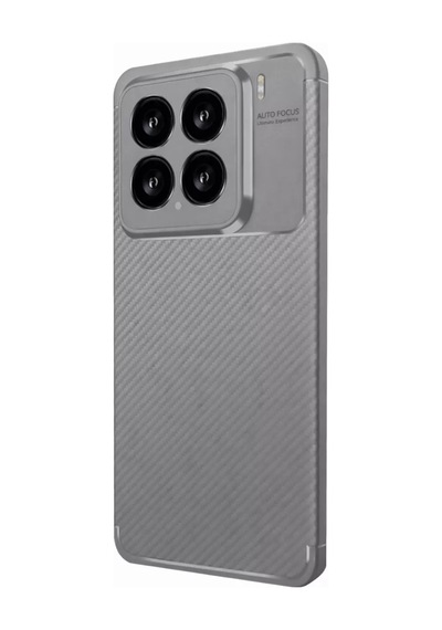 Newface Xiaomi Mi 15 Kılıf Auto Focus Karbon Kapak - Gri