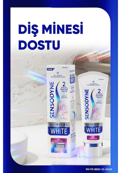 Sensodyne Klinik Beyazlık Diş Lekelerine Karşı Diş Macunu 75 Ml 3 Adet