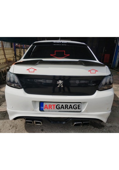 Citroen C-elysee Boyasız Makyajlı Kasa Uyumlu Yarasa Spoiler-fiberglas