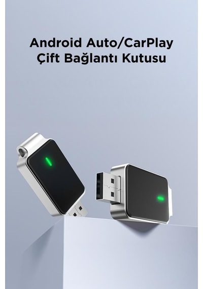 Torima TAB0 Mini 2 İn1 Kablosuz Carplay USB Ve Type-C Uyumlu Araç Multimedya Dönüştürücü Adaptörü