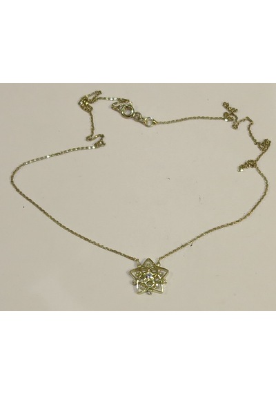 8 Ayar Altın Kolye-2.38 Gm-43 Cm-Zinciride Altın