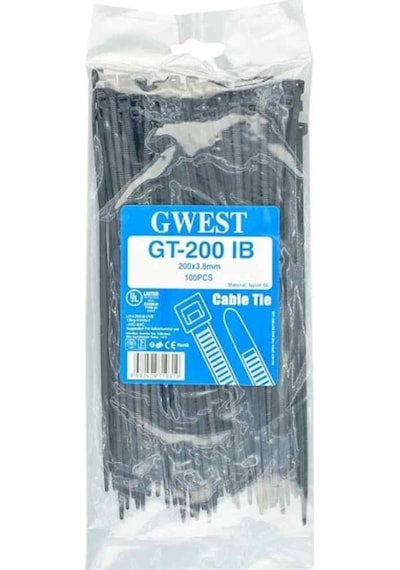 Gwest Gt 200 Ib 100 Adet 200x3.6mm Siyah Kablo Bağı