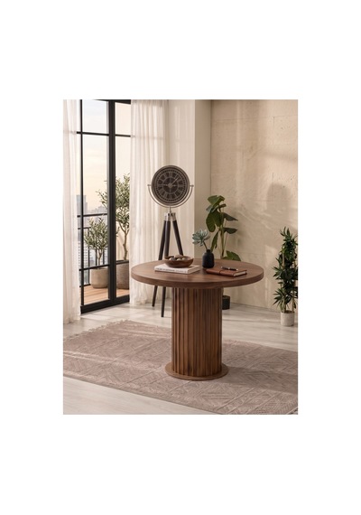 Aura Yuvarlak Bohem 90x90 Mdf Masa Masa Fiyatıdır Barok/barok Barok/barok