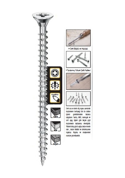 Sunta Vidası 5 x 80 MM ( 300 Adet )