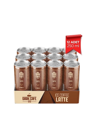 Dark Café 212 Soğuk Kahve Latte 250 Ml X 12 Adet Hazır