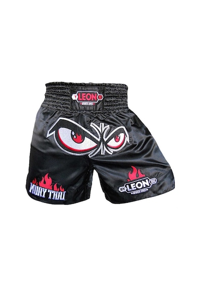 Aksaspor Leon No Fear Muay Thai Ve Kick Boks Şortu Siyah