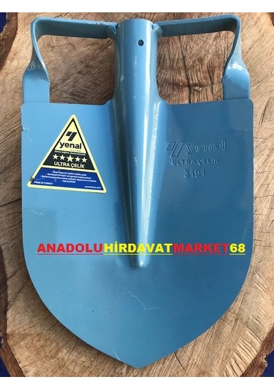 Yenal Çelik Kürek Tepkili Bel Kürek Bahçe Ve İnşaat Küreği Çelik