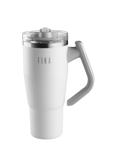 Fika Lumi Döner Kulplu Termos 1200 Ml - Beyaz-7576