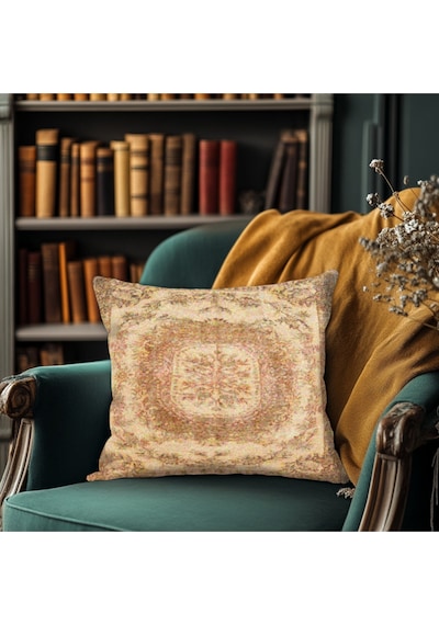 Turkıshrug Kıngdom Bohem Stil Desenli Yastık Kılıfı Kare 43 X 43 Çok Renkli