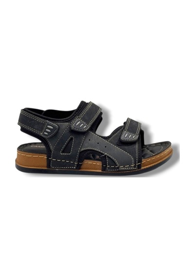 Apella Campüs 7001-26 Cırtlı Ultra Soft Erkek Sandalet Siyah