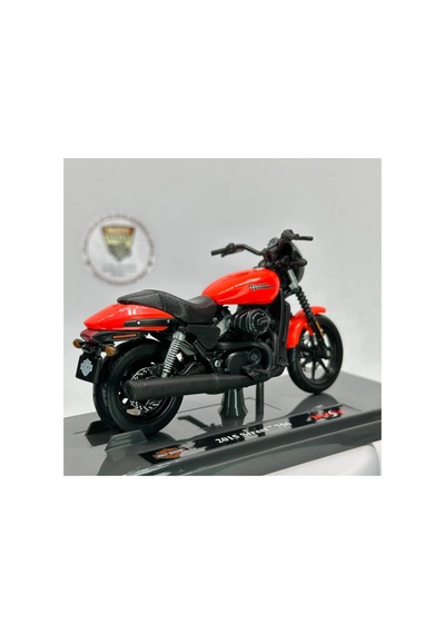 Harley Davidson Street 750 Maket Motor - 1:18 Maisto Kırmızı