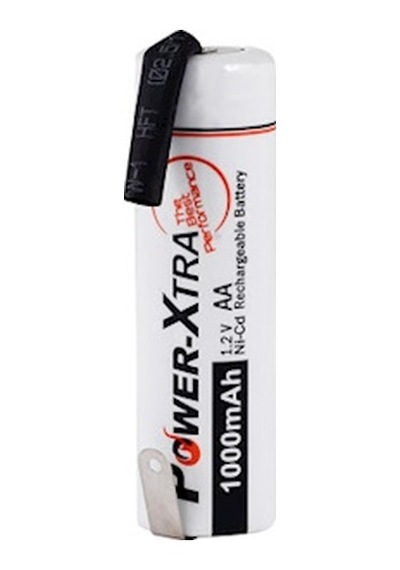 1.2 V Aa Ni-Cd 1000 Mah Şarjlı Tıraş Makinesi Pili 2 Pinli