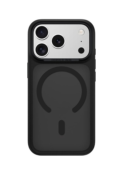 Apple Uyumlu iPhone 17 Pro Max Kılıf M-safe Şarj Özellikli Benks Mist C-magnet Kapak Siyah Siyah