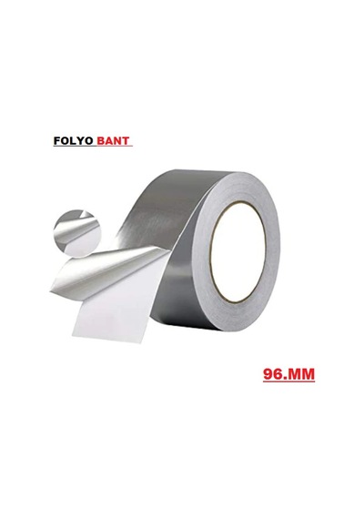 Bantape Alüminyum Folyo Bant 96Mm 20 Mt Yanmaz Band