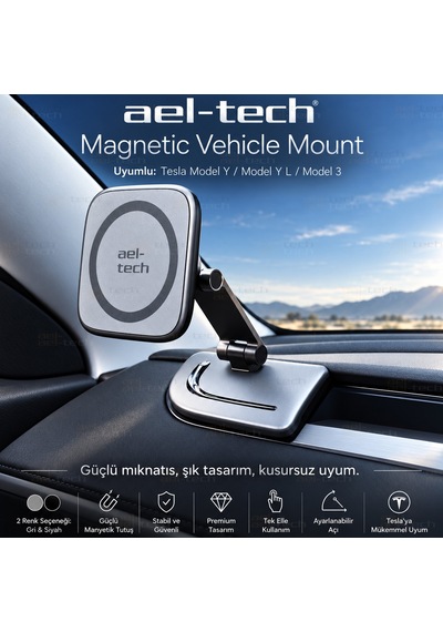 Tesla Model Y/model Y L/model 3 Uyumlu Gri Telefon Tutucu