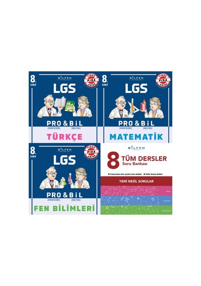 Bilfen 8.Sınıf Pro Bil Tüm Dersler Seti