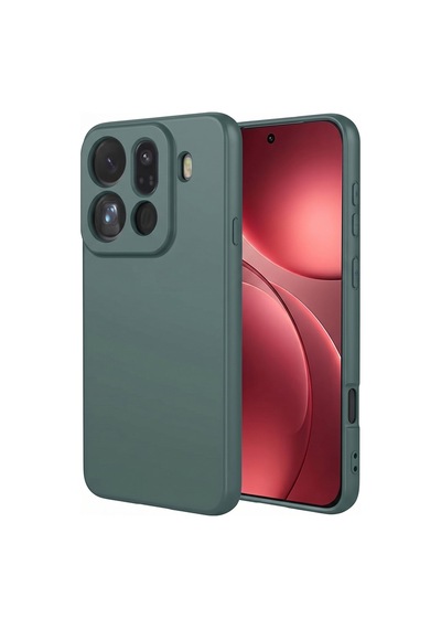 Caseonn Oppo Find X9 Pro Kılıf Kamera Korumalı Mikrofiber Astarlı Lansman Koyu Yeşil