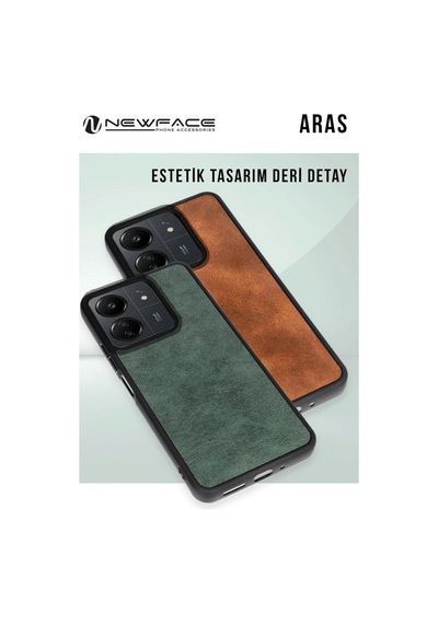 Newface - 771 - Samsung Galaxy Uyumlu A26 Kılıf Aras Deri Kapak - Aconcept - - Taba