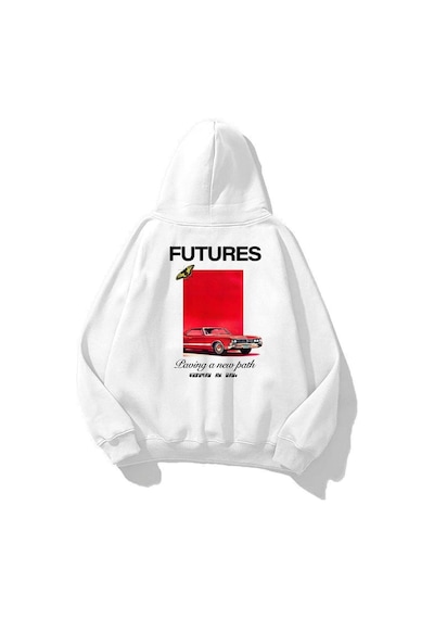 Startmore Unisex Futures Sweatshirt Beyaz Beyaz