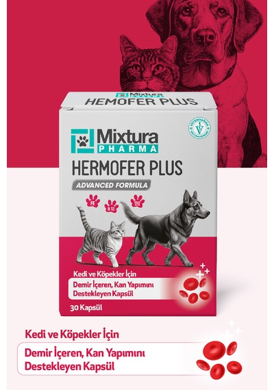 Mixtura Pharma Hemofer Forte Kedi Ve Köpek Kan Ve Demir Vitamini Kansızlığı Önleyici