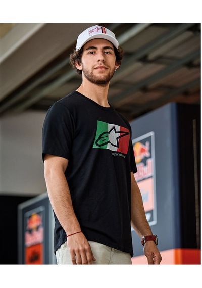 Alpinestars Global Csf Tişört Siyah Beyaz Yeşil