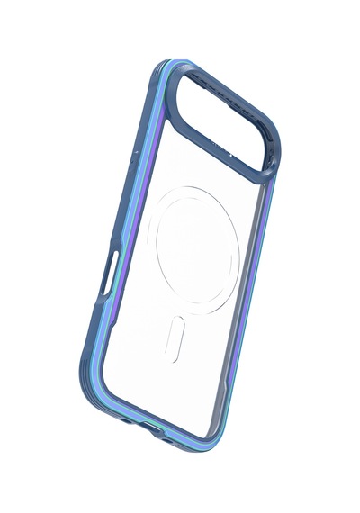 Apple Uyumlu iPhone 17 Air Kılıf M-safe Şarjlı Airbagli Raptic Shield Serisi Şeffaf Kapak Colorful