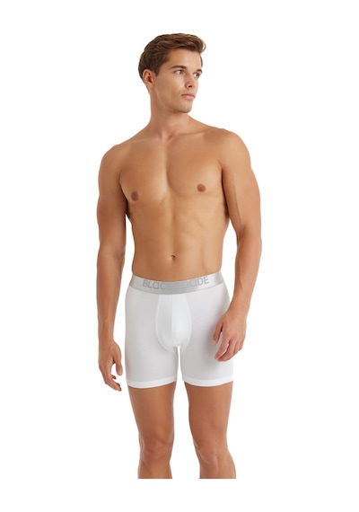 Blackspade Erkek Modal Elastan Boxer Silver 9302 - Beyaz Beyaz