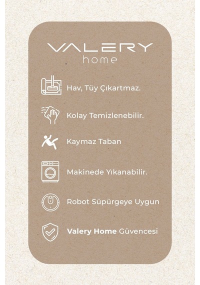Valeryhome Vl Comfort Peluş Halı Beyaz Düz Saçaklı Beyaz