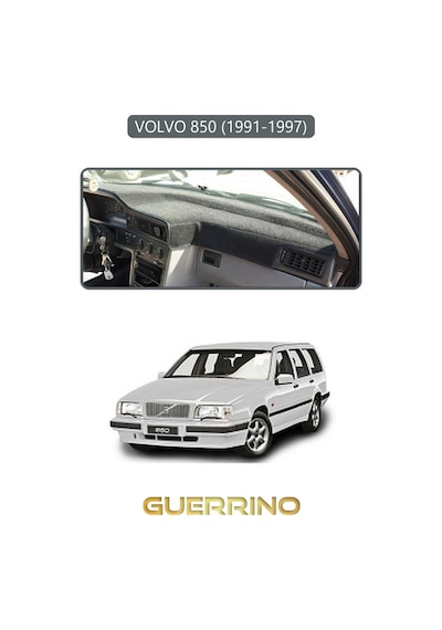 Volvo 850 1991-1997 Torpido Koruma Halısı Gri Kenar