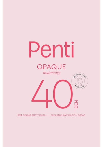 Penti Siyah Hamile 40 Külotlu Çorap-Pentilicious