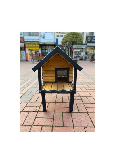 Kedi Evi Kedi Yuvası Özel Tasarım %100 Korunaklı İç Ve Dış Mekan 70x45cm Ayaklar Hariç