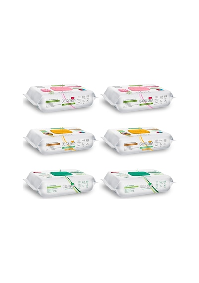 Easy Clean Lotus Çiçeği Arap Sabunu Ve Beyaz Sabun Katkılı Yüzey Temizlik Havlusu 6x100 600 Yaprak Diğer