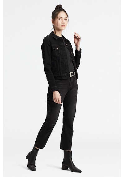 Levi'S Kadın Siyah 501 Crop Yüksek Bel Jean