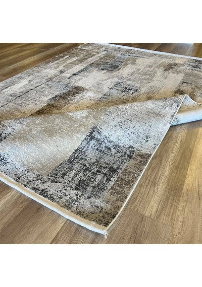 Hoom Rugs Exclusive Miami 60548/070 Antrasit Krem Modern Salon Halısı Antrasit Krem