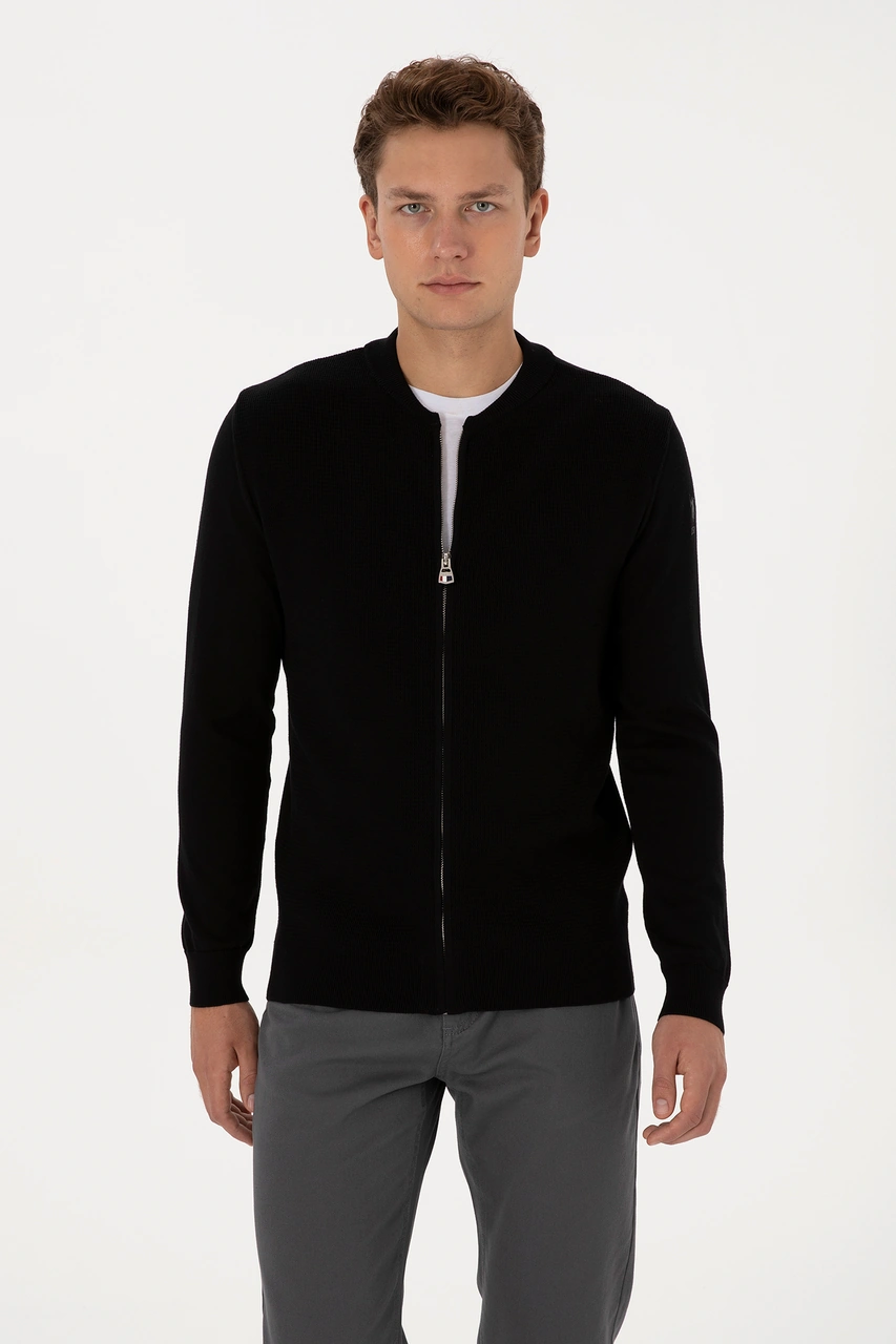 U.s. Polo Assn. Erkek Siyah Hırka Triko 50307813-vr046 Siyah