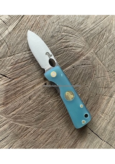 Böhler N690 Çelik Çakı Özel Üretim Çelik Çakı Cep Çakısı Kamp Çakısı 15cm Mavi