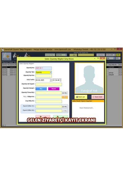 Demirsoft Ziyaretçi Takip Programı