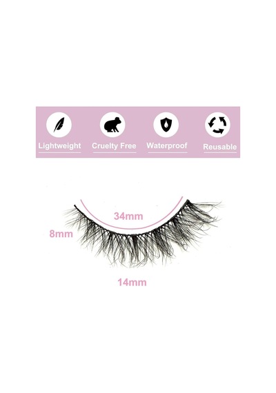 Cocosh She 5'li Doğal İpek Kirpik No:3d33