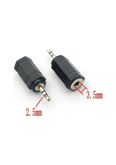 Dişi 3.5 Mm Erkek 2.5 Mm Jack Çevirici Erkek 2.5 Mm Dişi 3.5 Mm Kulaklık Çevirici