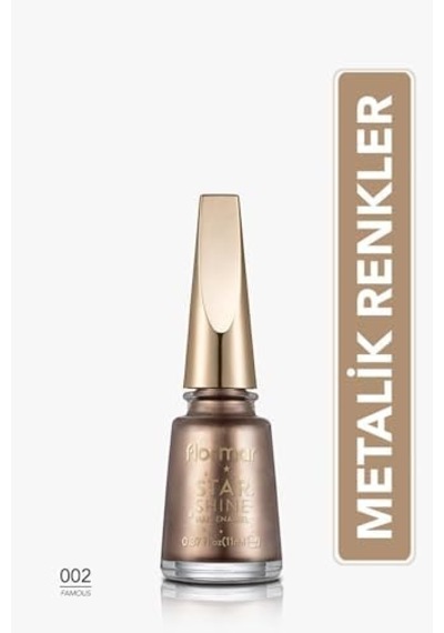 Metalik Parlak Oje - Star Nail Enamel - 002 Famous-8690604564125