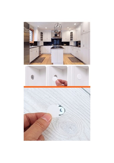 18 Mm 64 Adet Beyaz Yapışkanlı Vida Kapağı Ahşap Mobilya Vida Gizleyici Örtücü Tapa Dekoratif Etiket Diğer