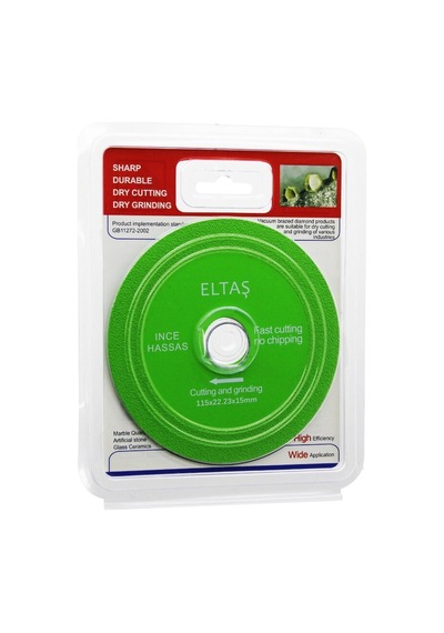 Eltaş Lrd-63 Gb-11272-2002 Yeşil Hassas Kesici Disk Ve Taşlama 115x22x23x15mm Cam Kesme