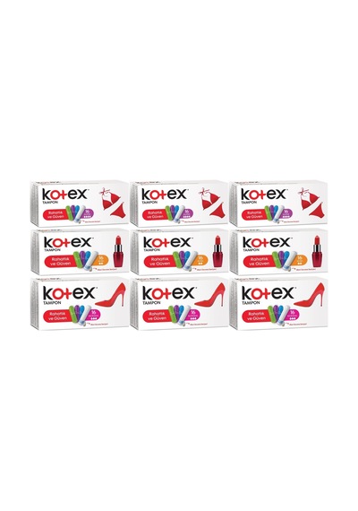 Kotex Tampon Süper - Mini - Normal 144 Lü Karma Set 9pk 16