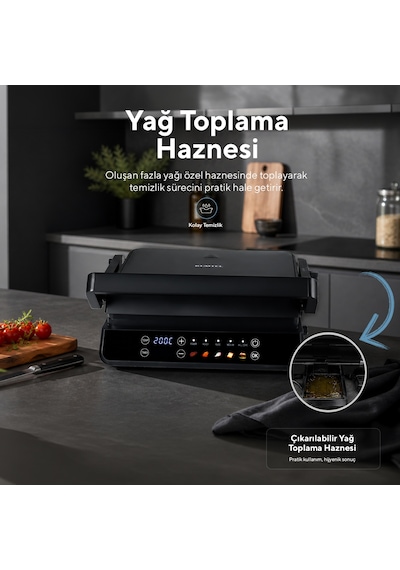 Kumtel TTM-10 2000 W Dijital Tost Ve Izgara Makinesi