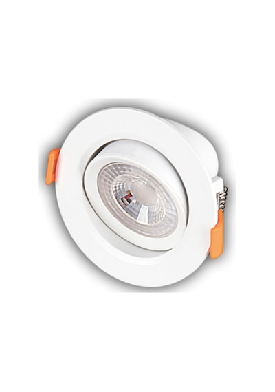 5 Adet Cata Ct 5204 Akik Beyaz Kasa 7w Sıva Altı Led Spot Gün Işığı 3200k