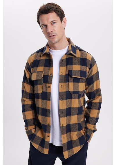 Tudors Erkek Slim Fit Dar Kesim Uzun Kollu Kapaklı Çift Cepli Kareli Kışlık Oduncu Gömlek-41630 Çok Renkli Tudors Erkek Slim Fit Dar Kesim Uzun Kollu Kapaklı Çift Cepli Kareli Kışlık Oduncu Gömlek-41630 Çok Renkli