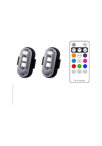 Kumandalı Şarjlı Çift Rgb Led Flaşör