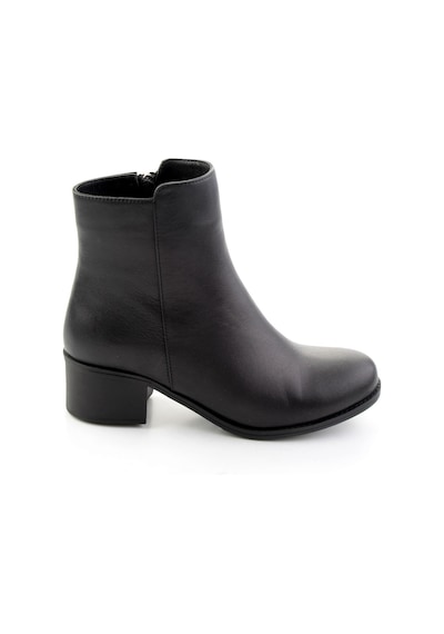 Siyah Hakiki Deri Kadın Bot & Bootie K02208291903